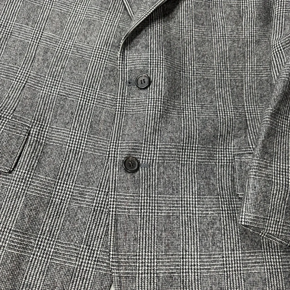 Vintage Ralph Lauren Polo University Size 40R Plaid Wool Blazer Sport‎ Coat